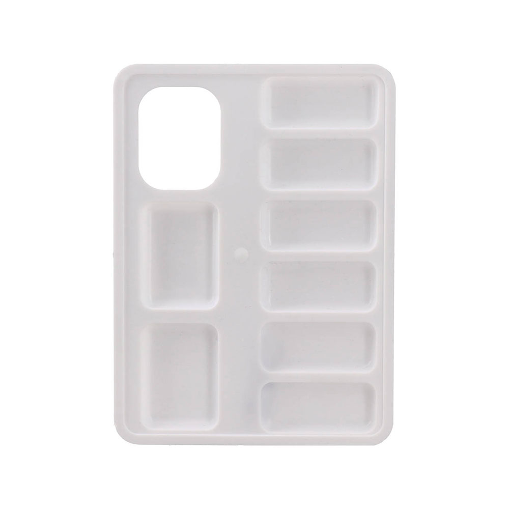 Палитра за рисуване Sazio Bela, правоъгълна, пластмасова, бяла