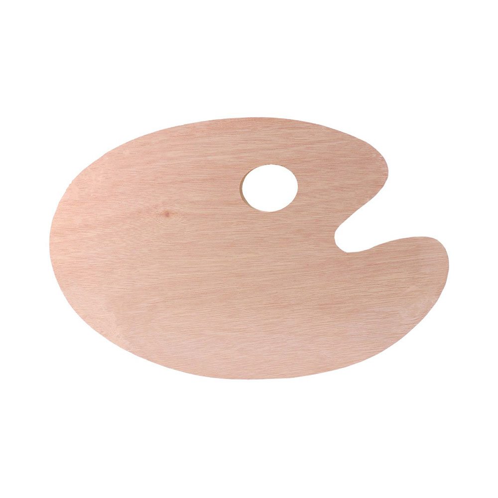 Палитра Standart Pop Able, овална, дървена, 20 х 30 cm