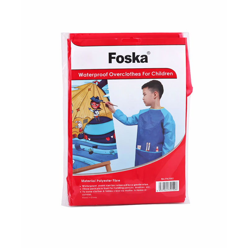Foska Apron for little artists, red