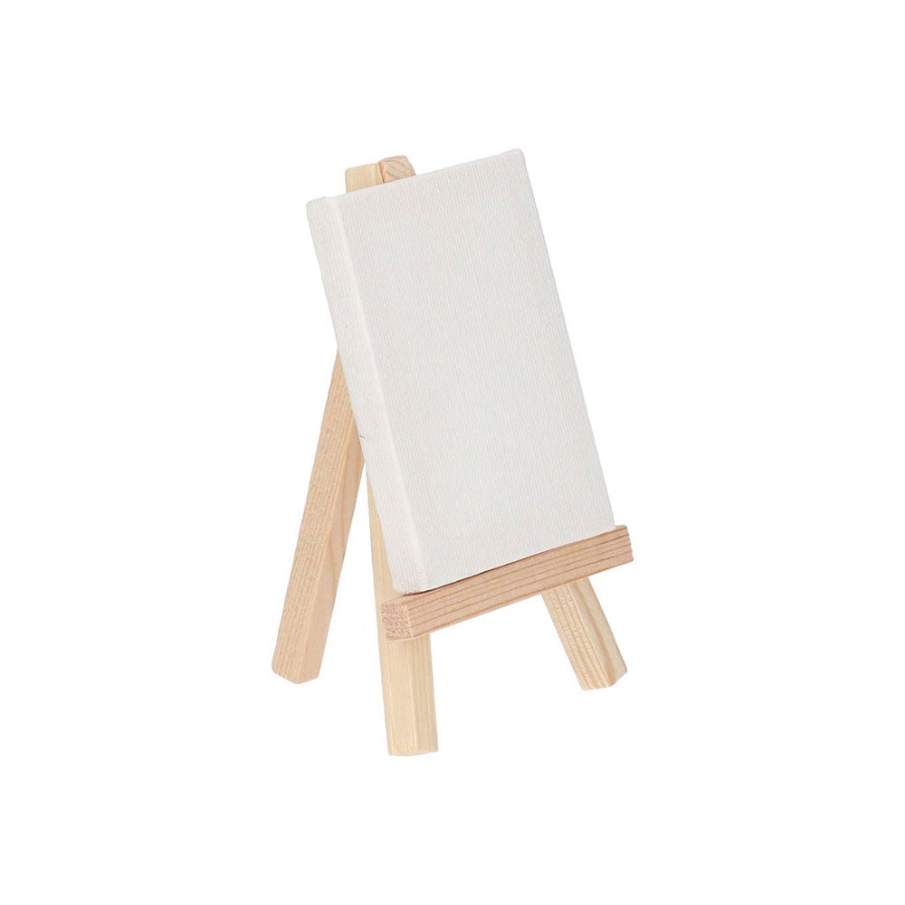 Standart Mini Easel SFC3052, wooden, with canvas, 6 x 8 cm