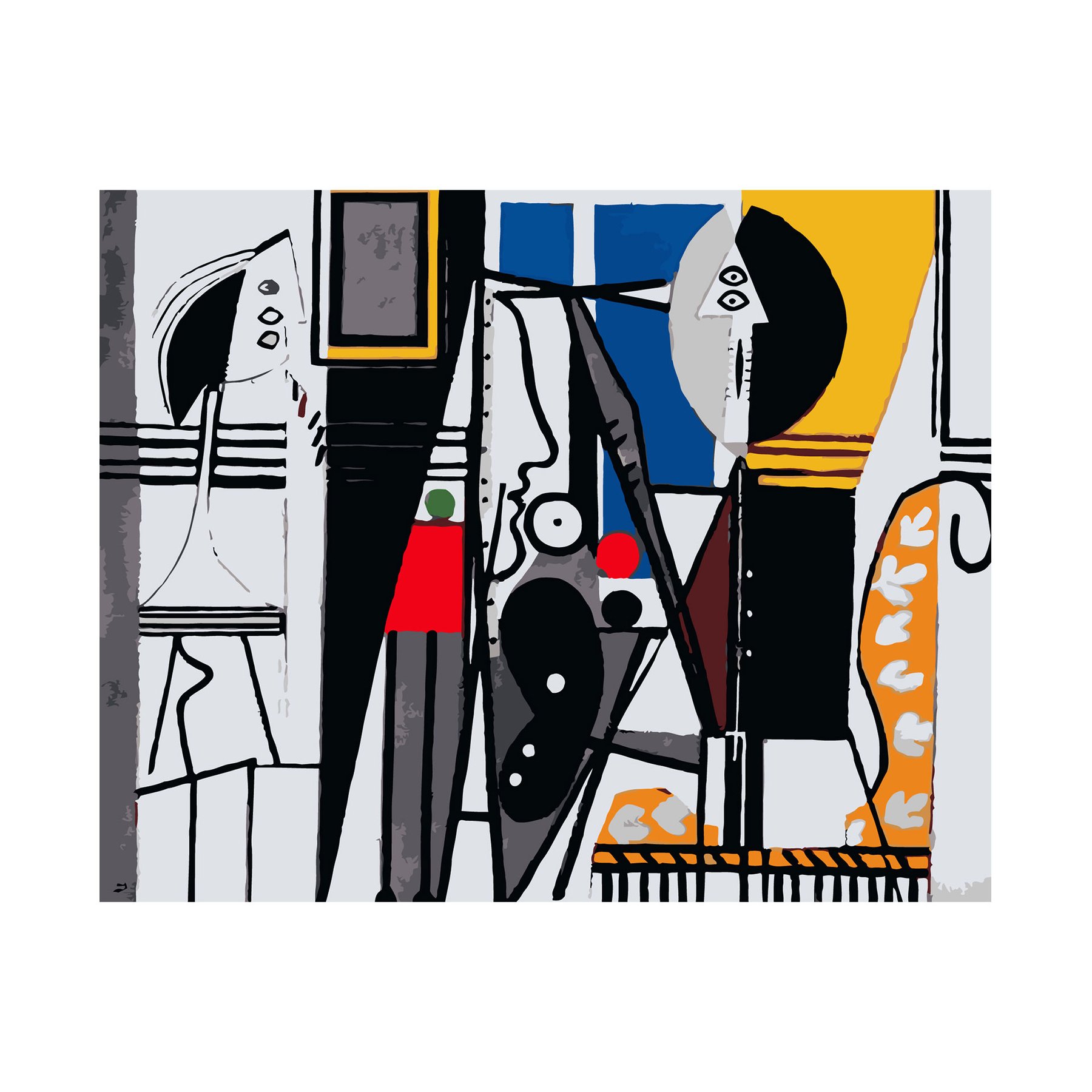 Foska Paint by numbers set Artist, 40 x 50 cm