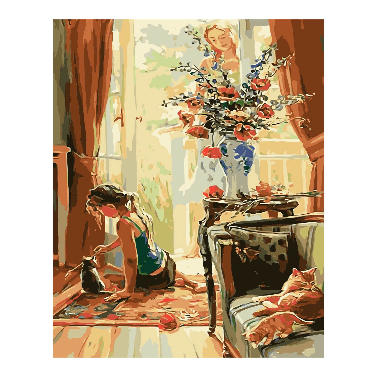 Foska Paint by numbers set Home, 40 x 50 cm