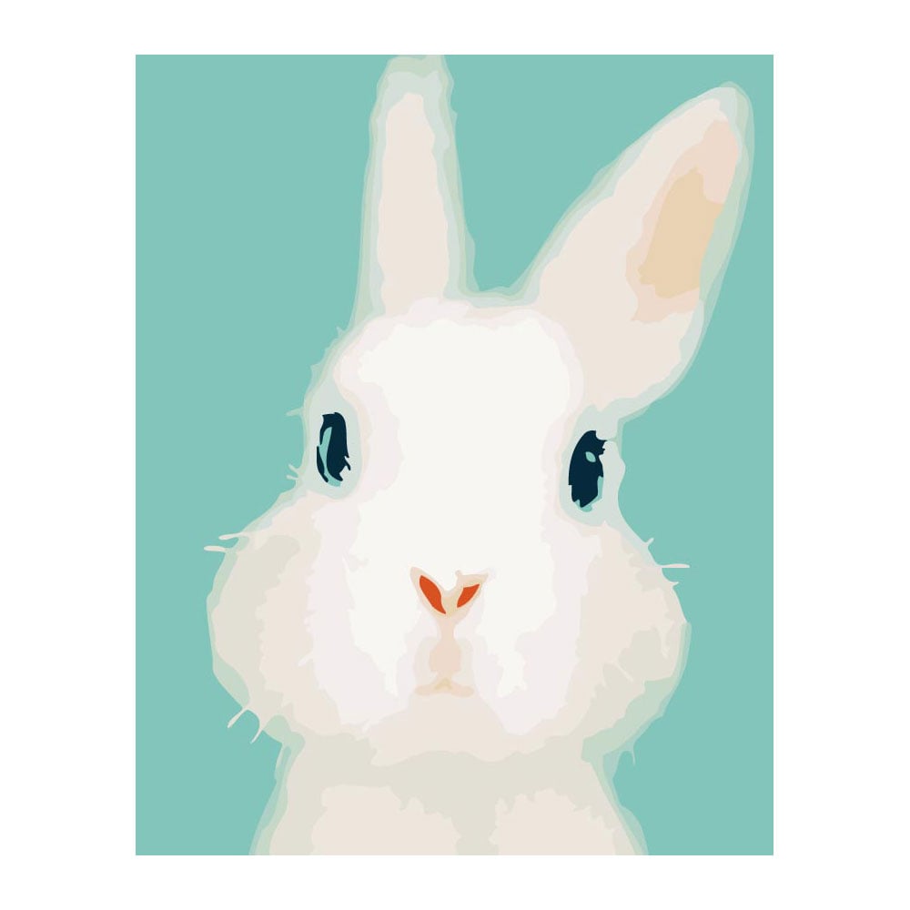 Foska Painting by numbers kit Rabbit, 40 x 50 cm