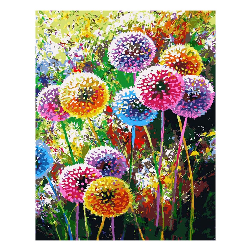 Foska Paint by Numbers Kit Crocuses, 40 x 50 cm