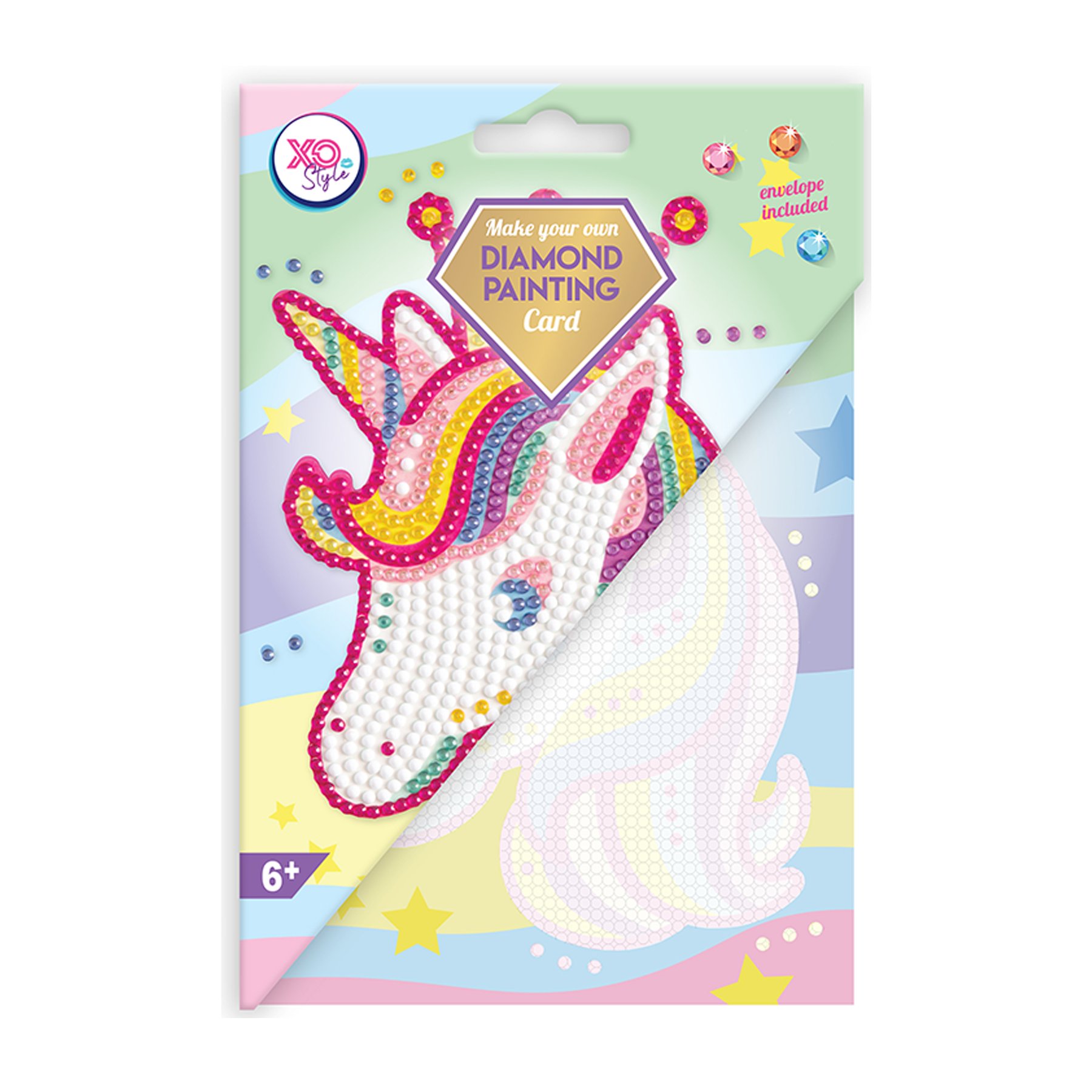 Moxy Card Unicorn, bead painting