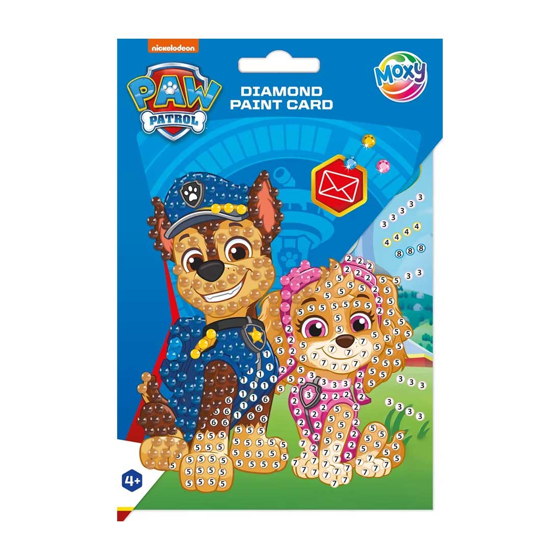 Moxy Bead Card Paw Patrol, with envelope included