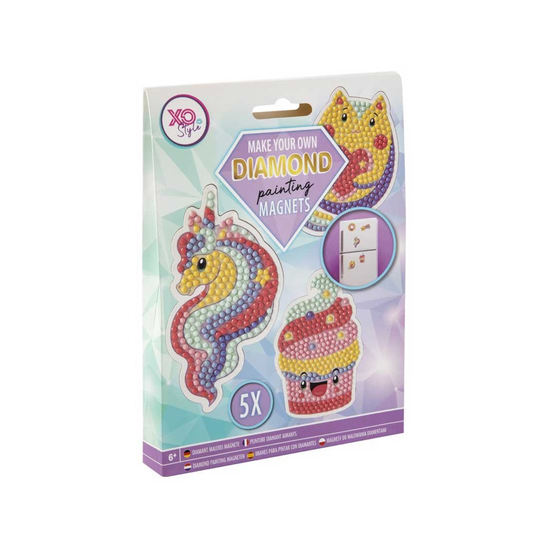 Moxy Bead drawing magnets, for girls, 5 pieces