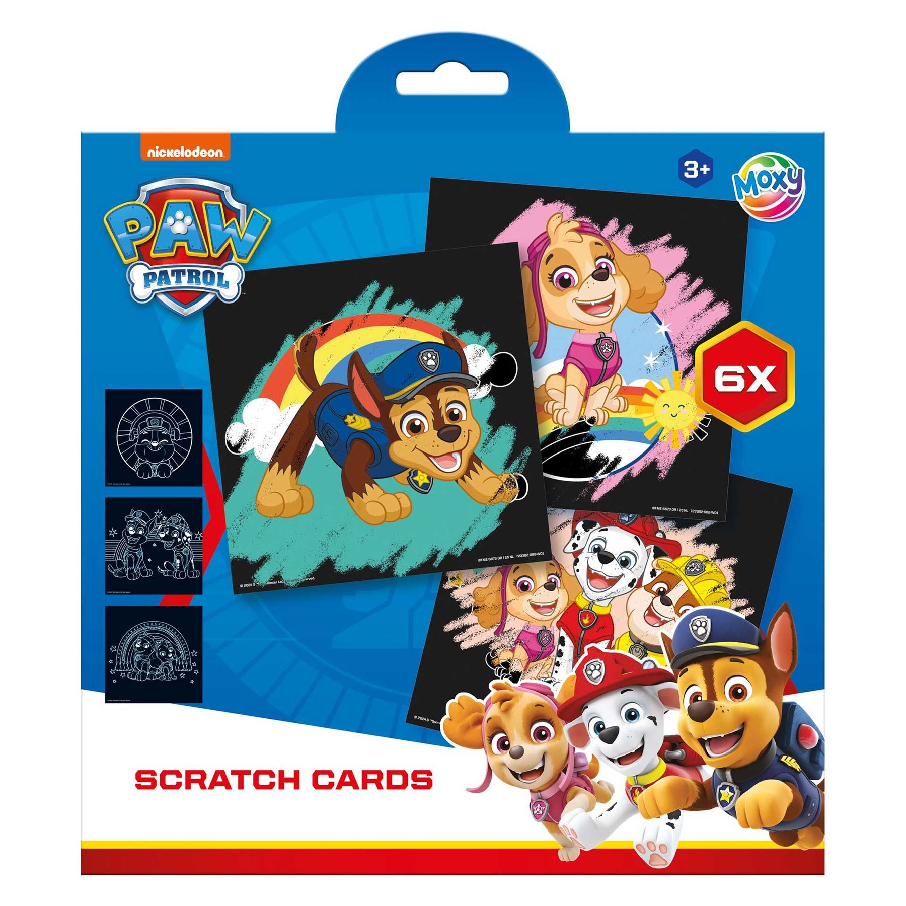Moxy Scratch Cards Paw Patrol, 6 pcs