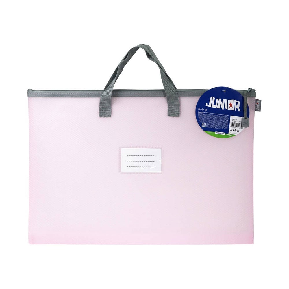 Junior Bop Art Folder/Bag, with handles, A3, pink