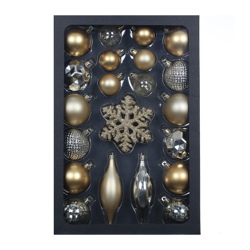 Retlux Christmas Ornaments RXL 387, 25 pcs, gold