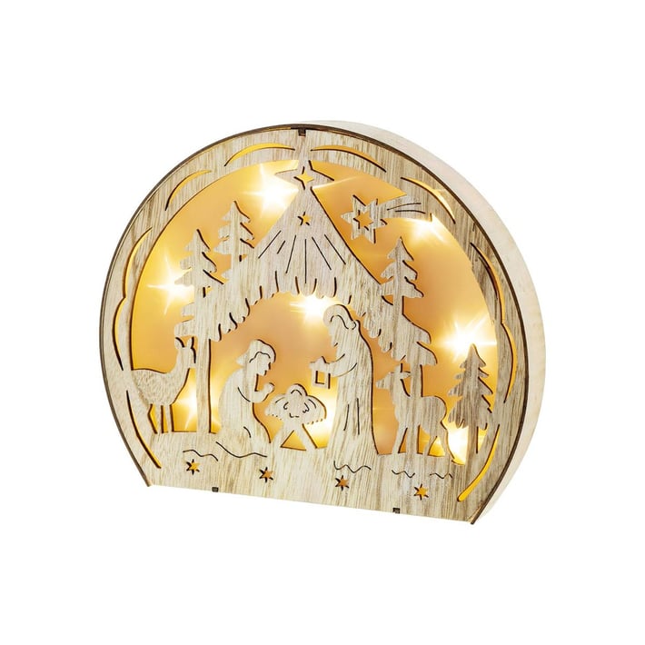 Retlux Коледна украса RXL 331 - Сцена на Рождество, жълта