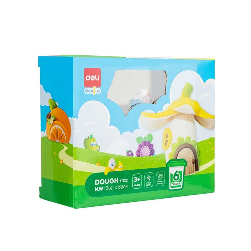 Deli Modelling Dough Genius, 6 colours x 56 g
