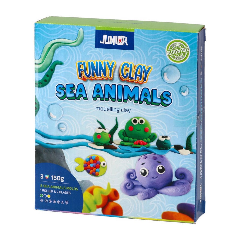 Junior Funny Clay Modelling Set, sea animals