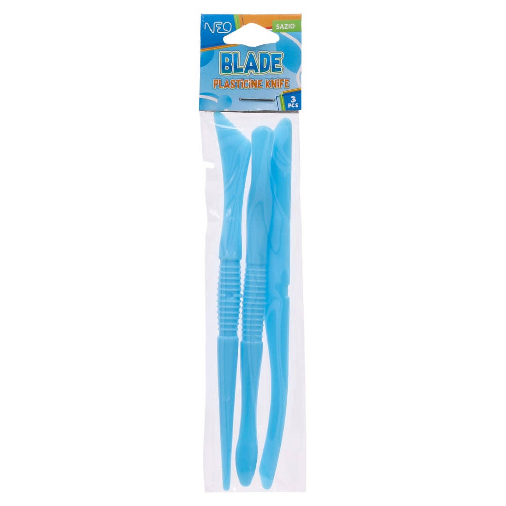 SAZIO BLADE KNIVES FOR MODELIZATION PLASTIC 3PCS