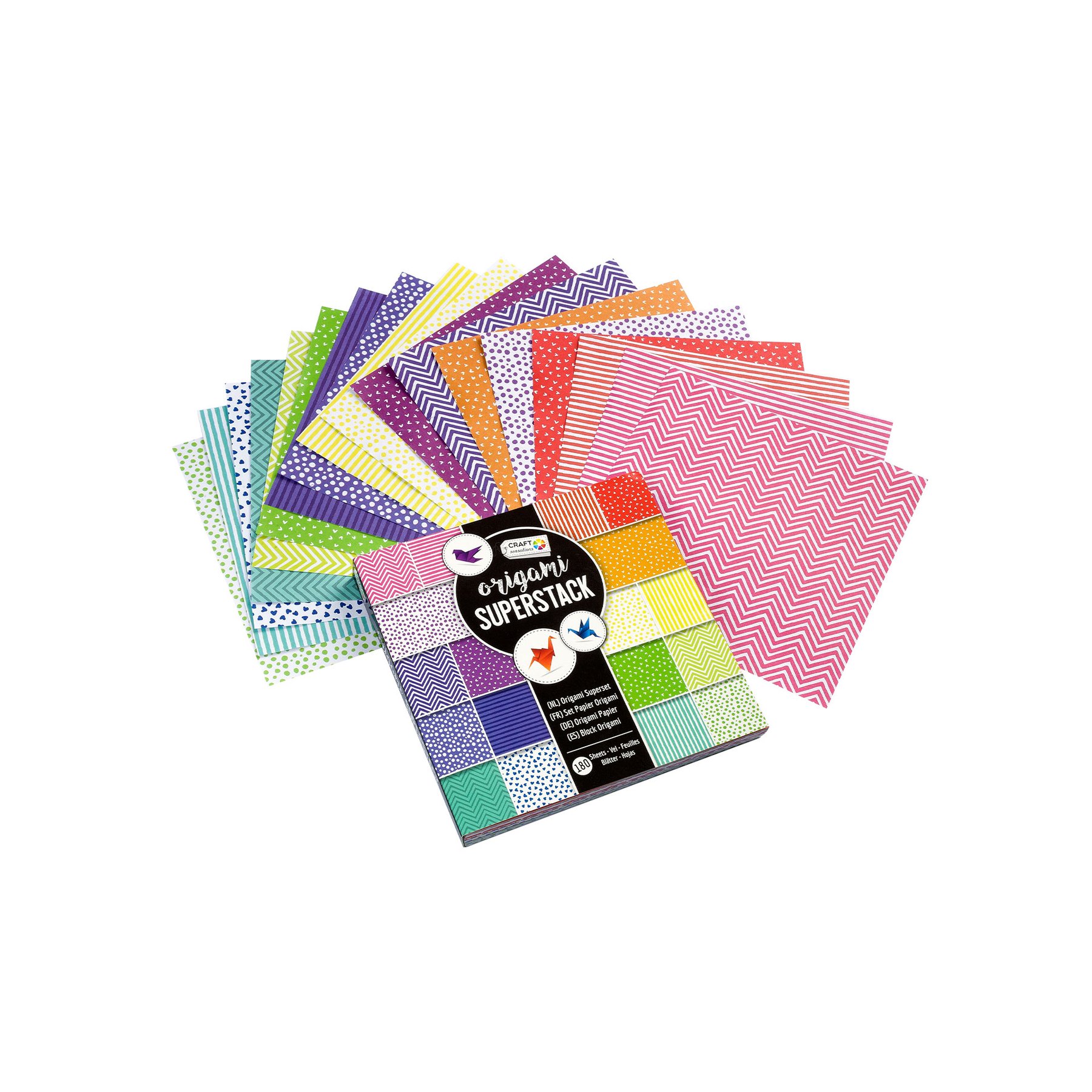 Craft ID Origami paper, 15 x 15 cm, 70 g/m2, 180 sheets
