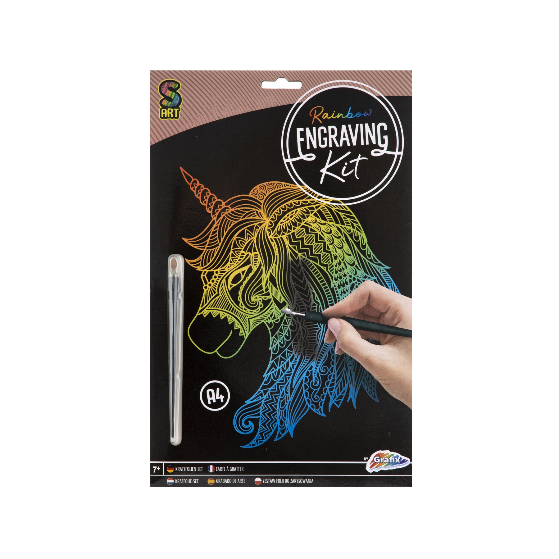 Moxy Scratch Set Unicorn, A4, Colour