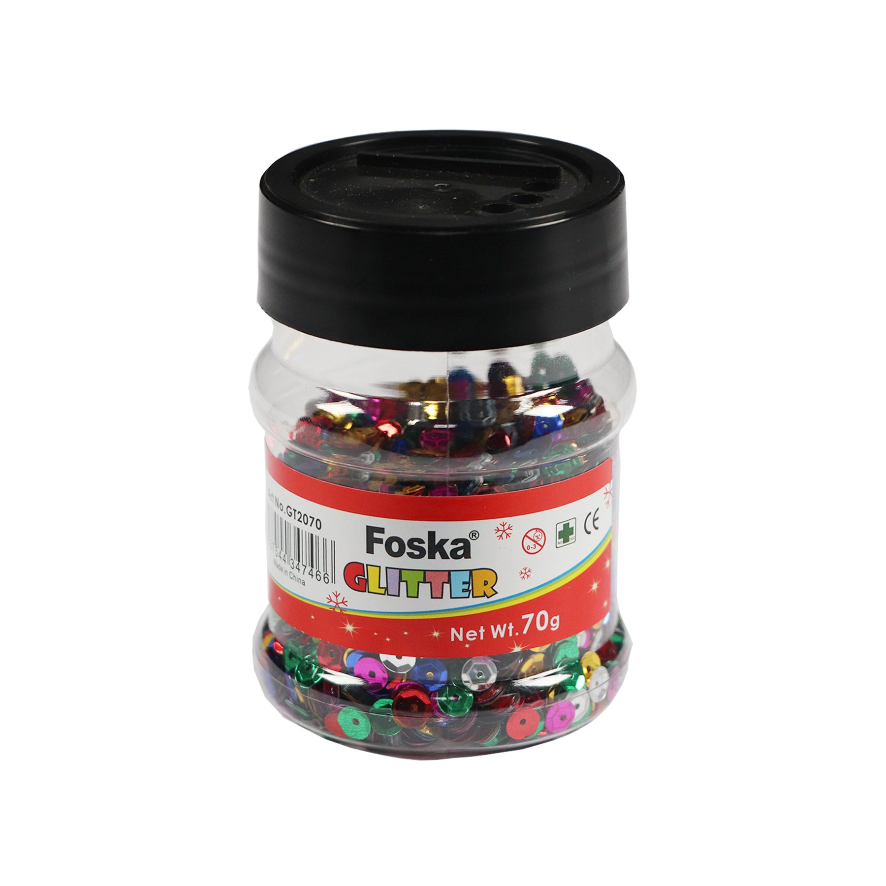 Foska Sequins, 70 g, round