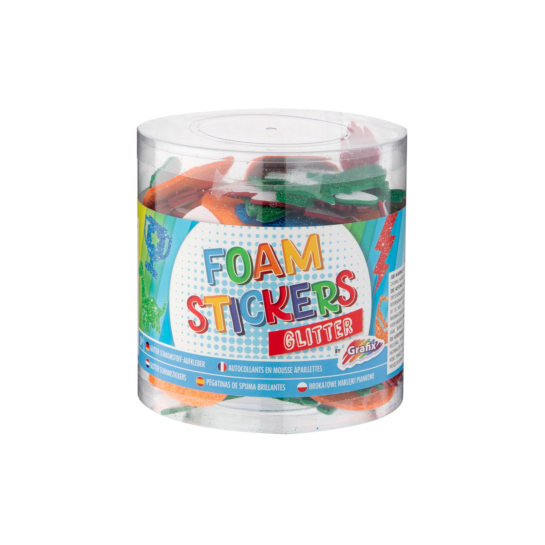 Moxy Foam stickers, glitter, for boys