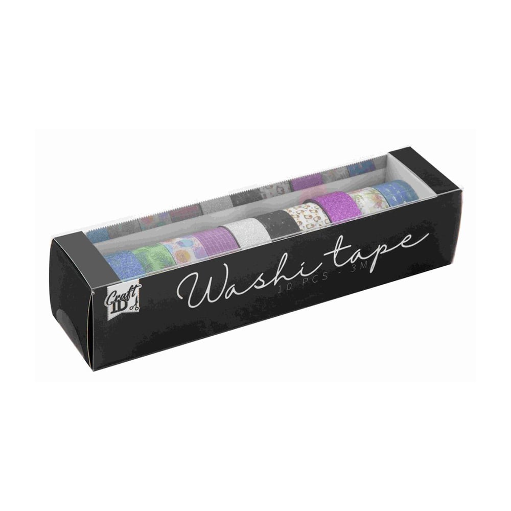 Craft ID Decorative tape with motifs, 1.5 cm, 3 m, 10 pcs