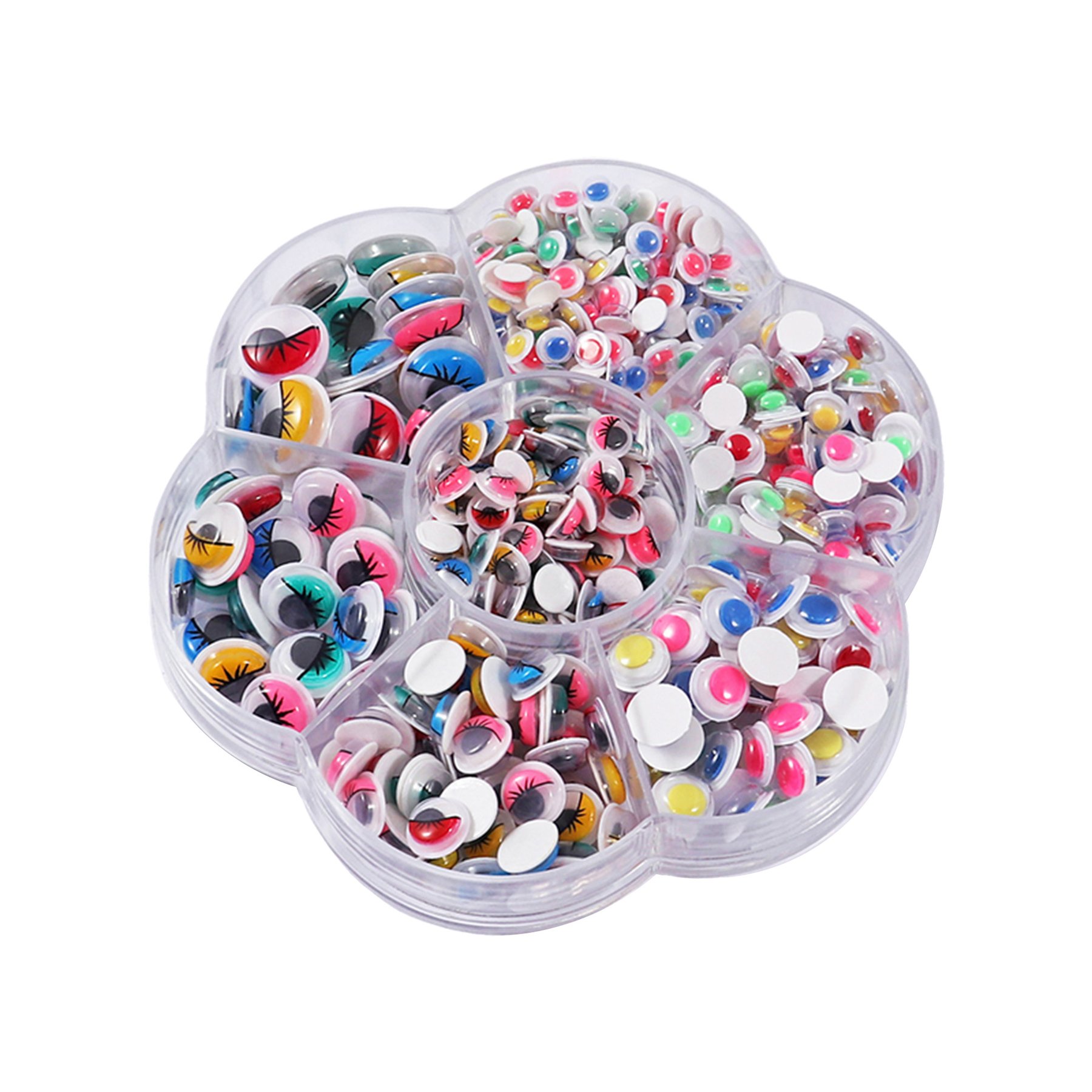 Foska Googly Eyes, Self-Adhesive, Coloured, 550 pcs