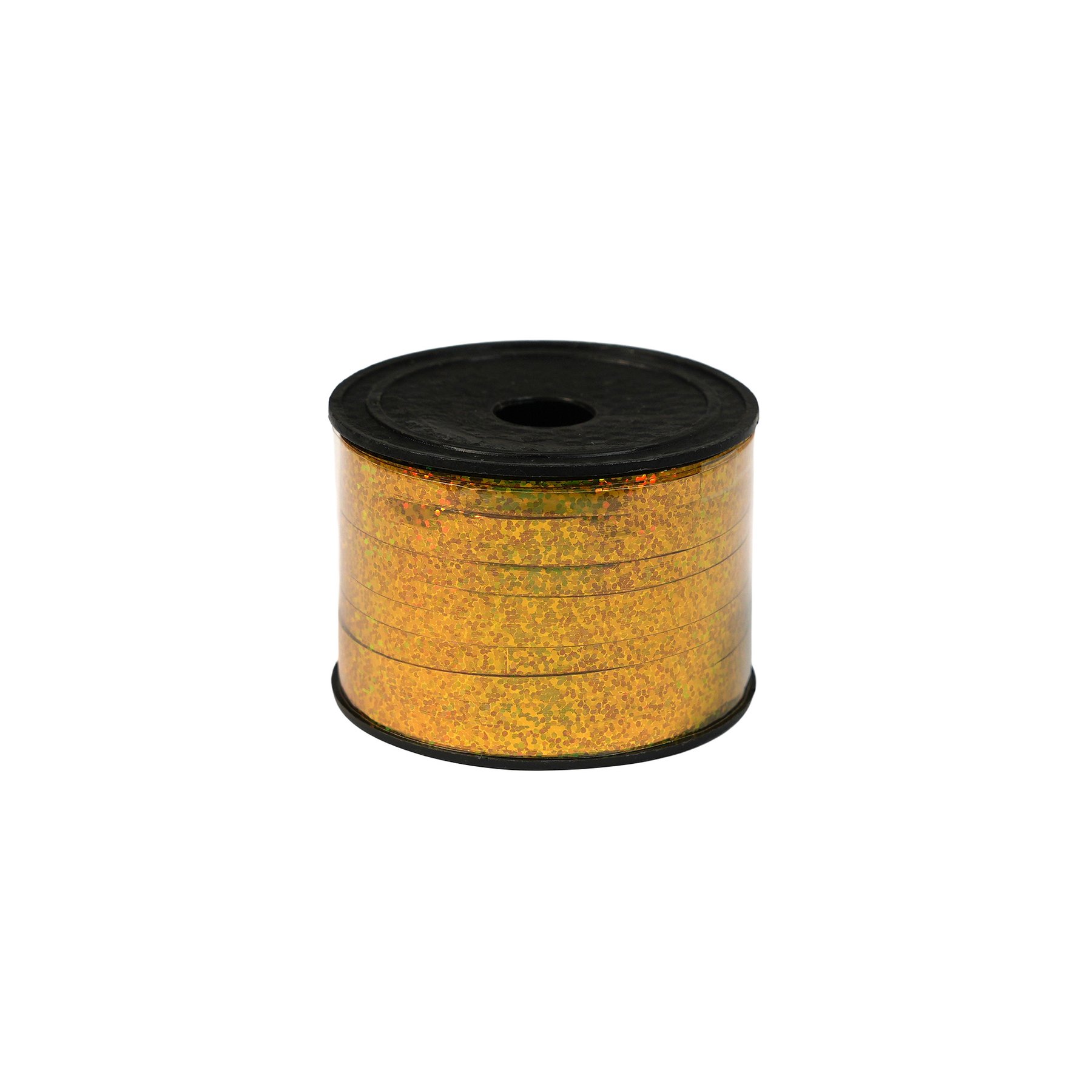 Curling ribbon, metallic with glitter, 0.5 cm ? 90 m, gold