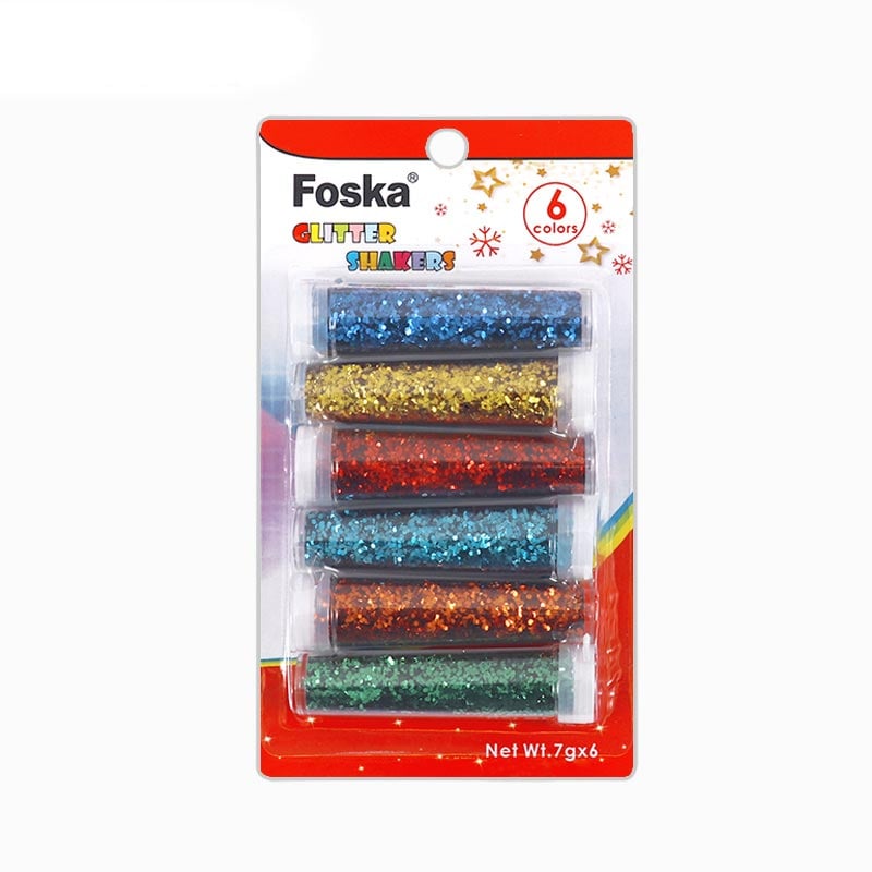Foska Glitter Set, 6 colors