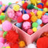 Foska Pom-poms for decoration, colored, 100 pieces