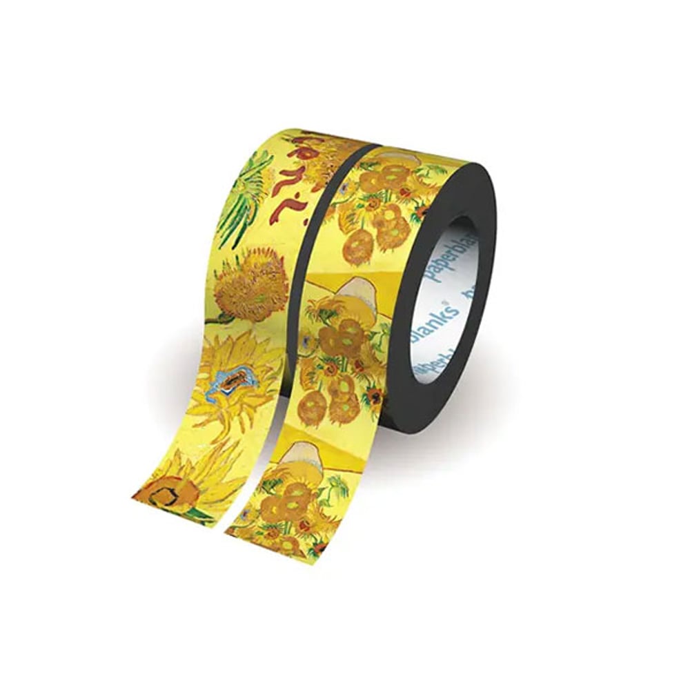 Paperblanks Тиксо Van Gogh Sunflowers, декоративно, 10 m, 2 броя
