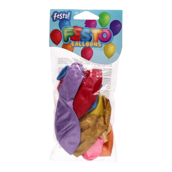 Балони Festa, перлени цветове, асорти, 10 броя