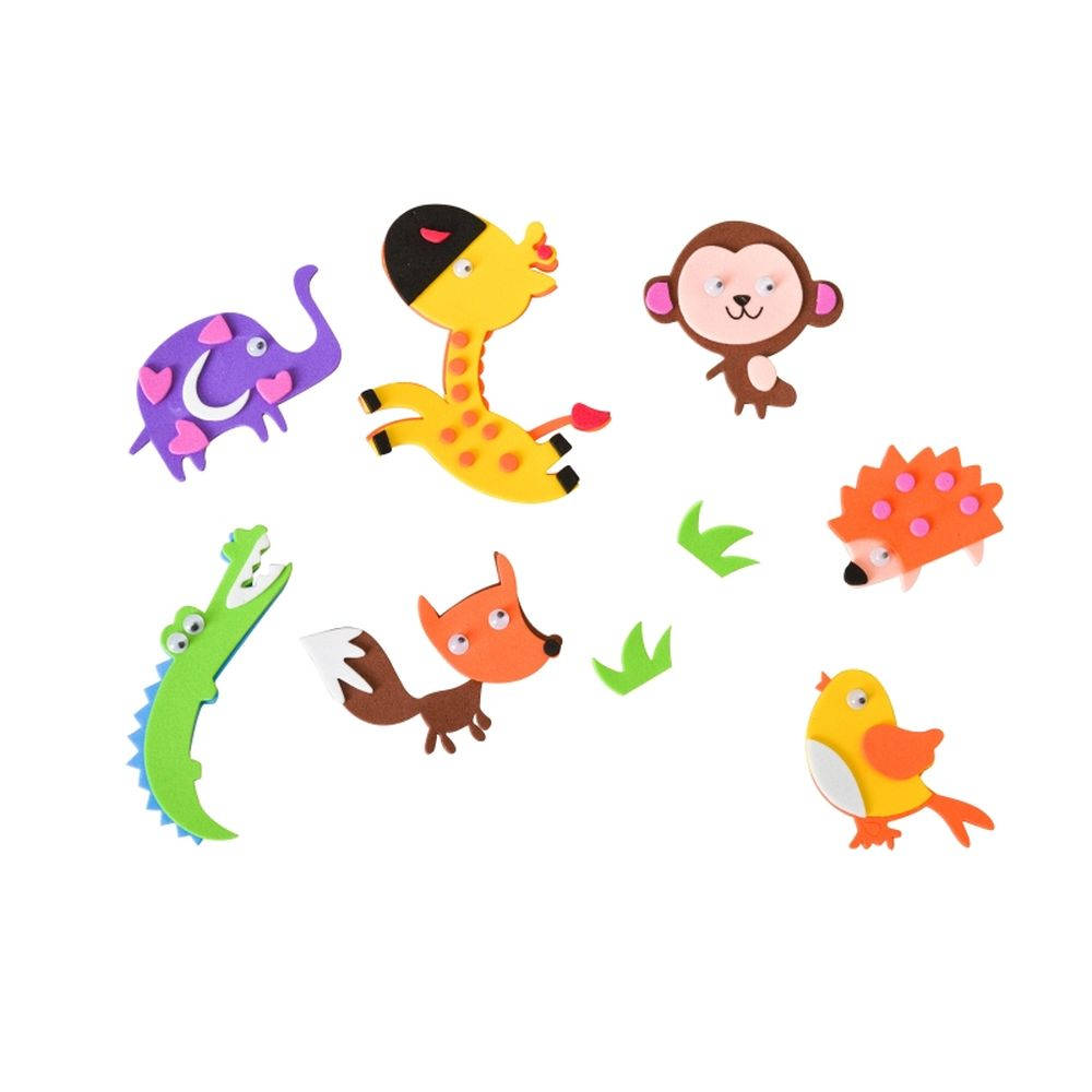 Junior Felt Animals for Decoration, 7 pcs, mix