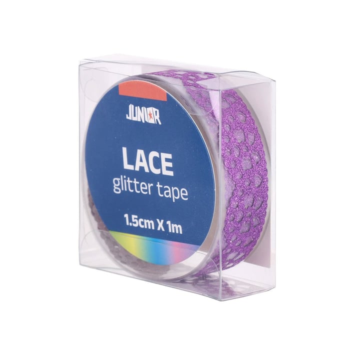 Самозалепваща се лента Junior, с брокат, асорти