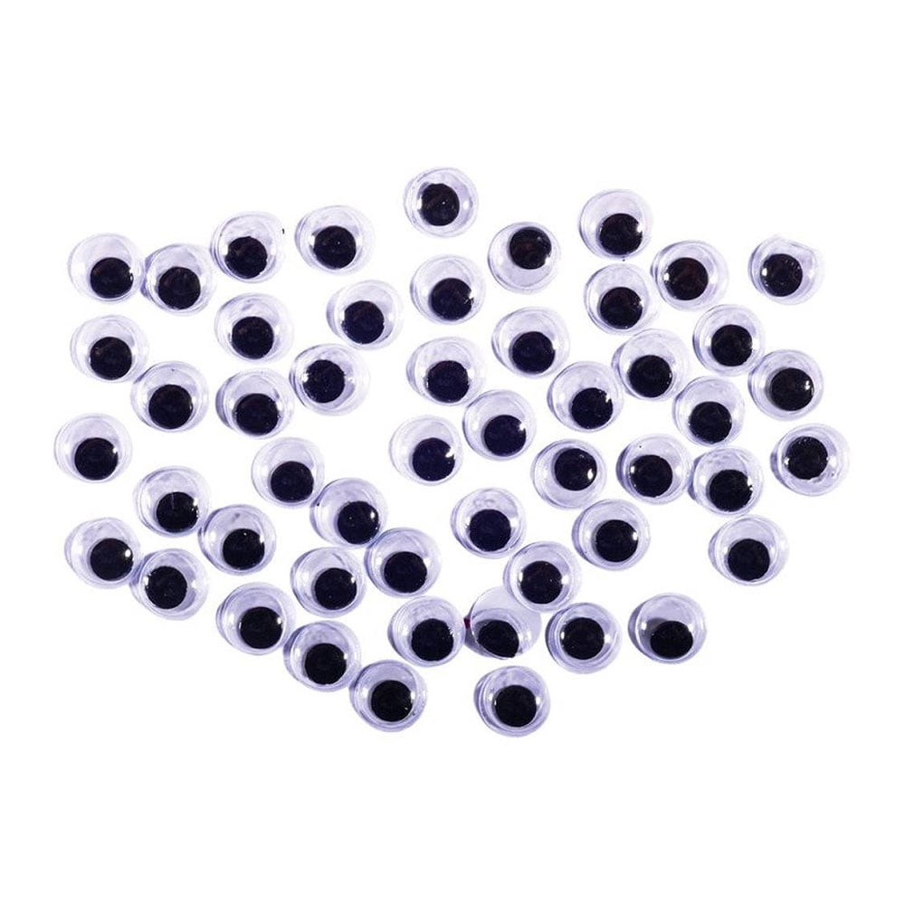 Junior Wiggly Eyes, 10 mm, 50 pcs