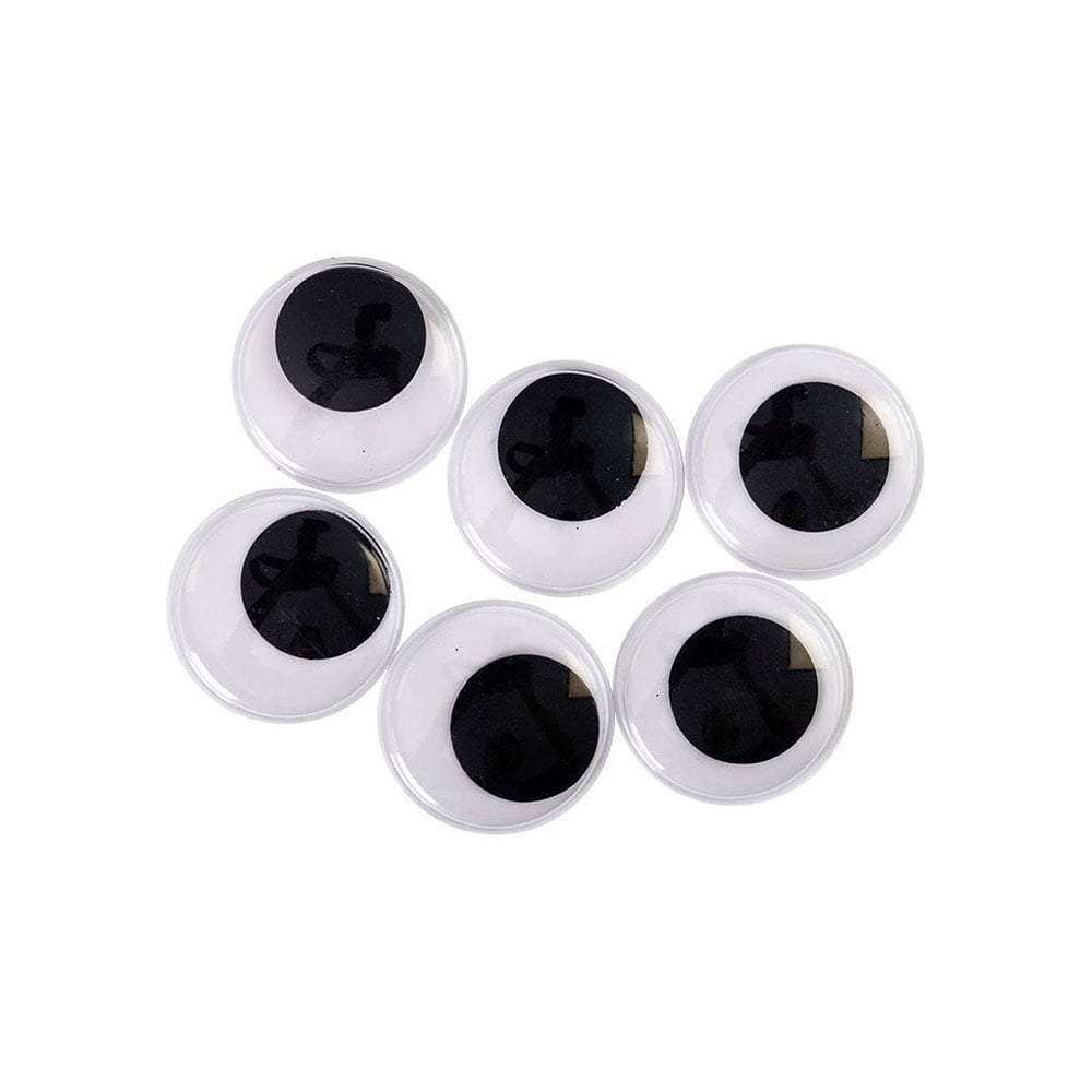 Junior Wiggly Eyes, 35 mm, 6 pcs