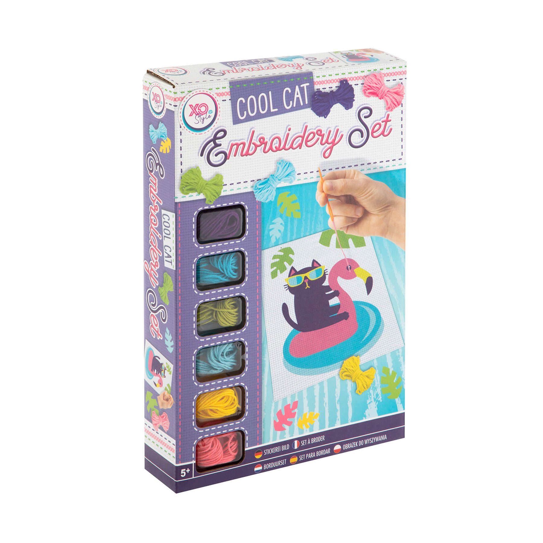 Moxy Embroidery Kit Cat