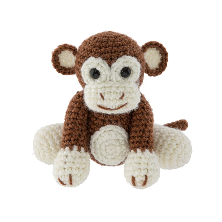 Craft ID Crochet kit Monkey, 15 x 9 x 13.5 cm