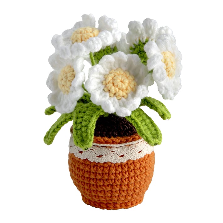 Craft ID Саксия с маргаритки, за плетене