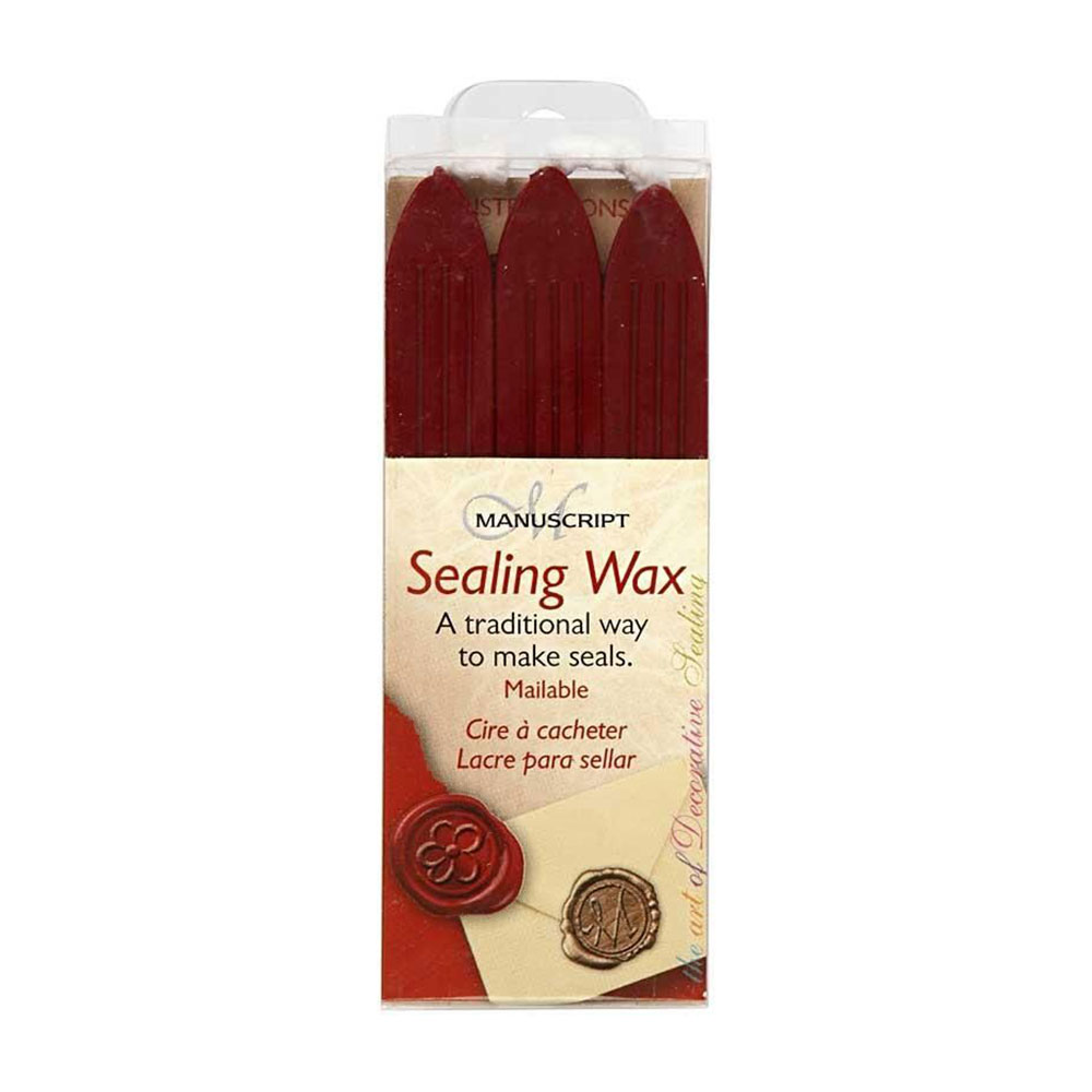 Creativ Company Wax, red, 10 cm, 3 pcs
