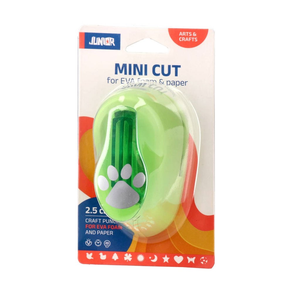 Junior Paper Punch, paw print, EVA foam, 2.5 cm