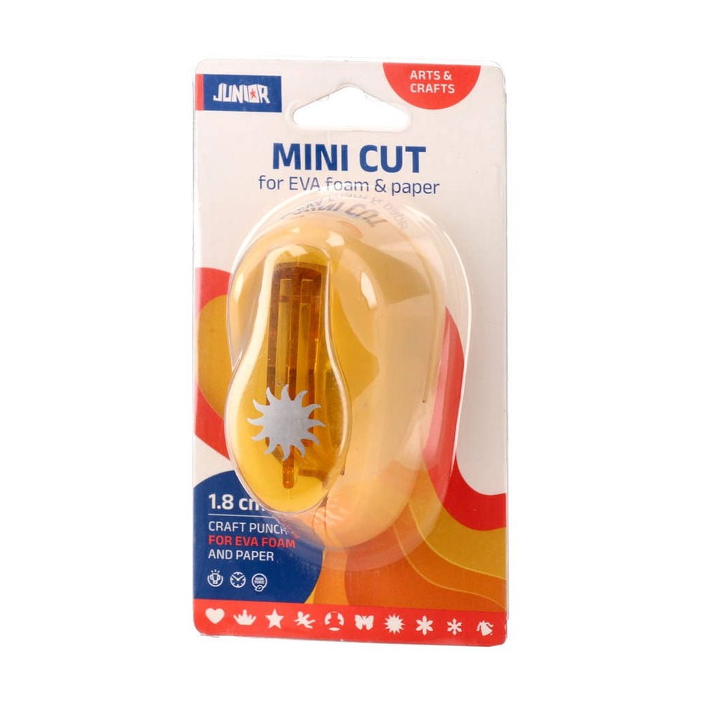 Junior Paper Punch, sun, EVA foam, 1.8 cm