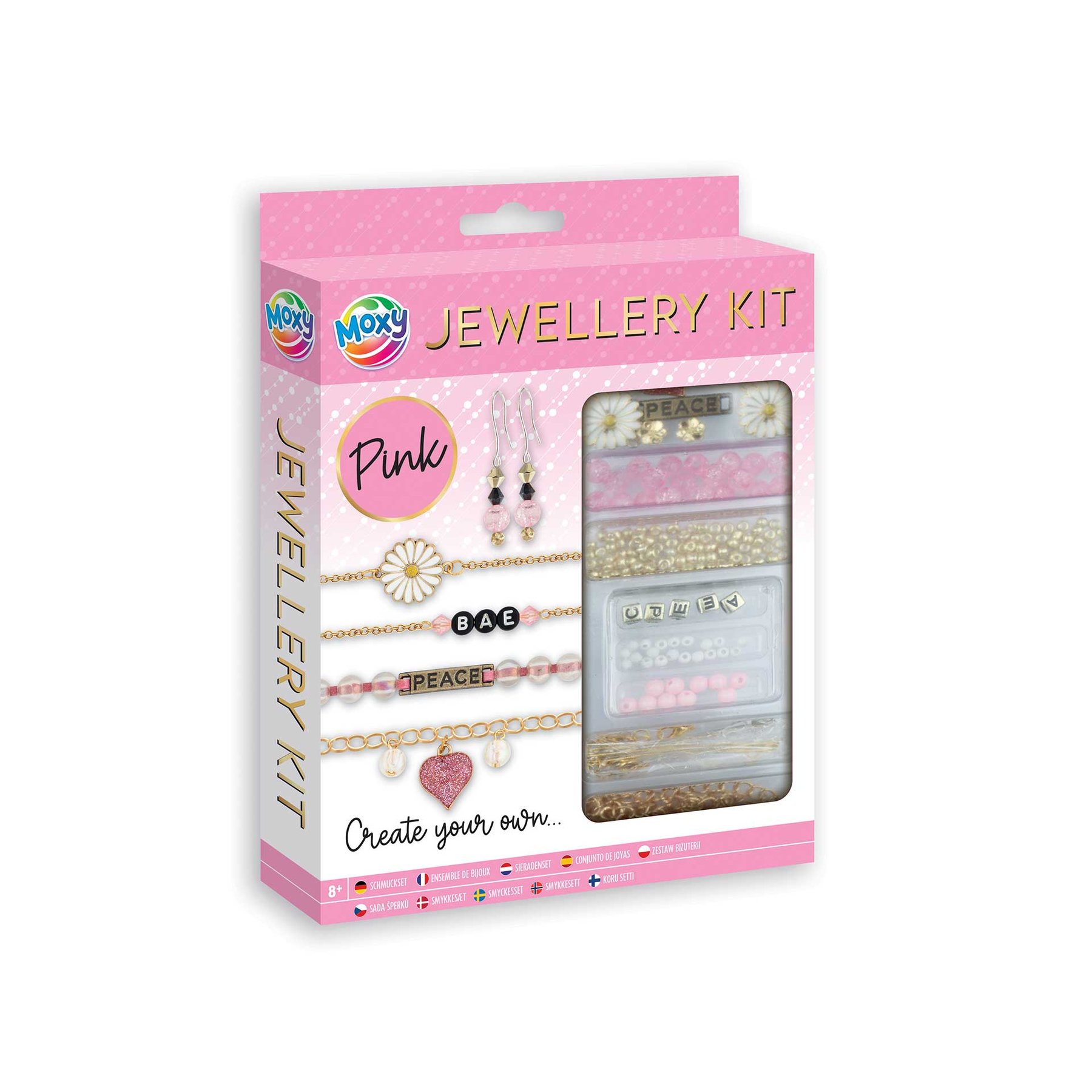 Moxy Jewellery making set, pink