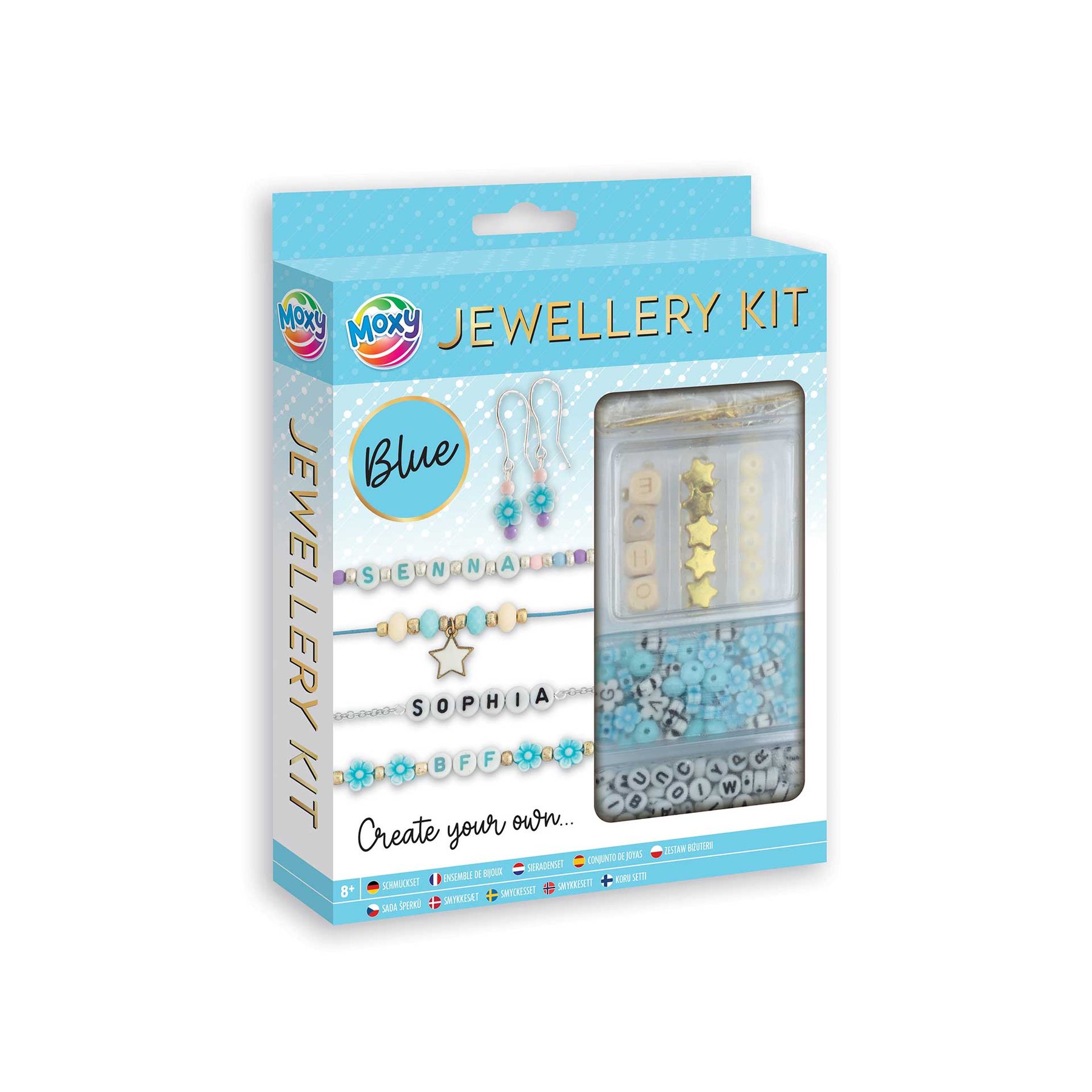 Moxy Jewellery making kit, blue