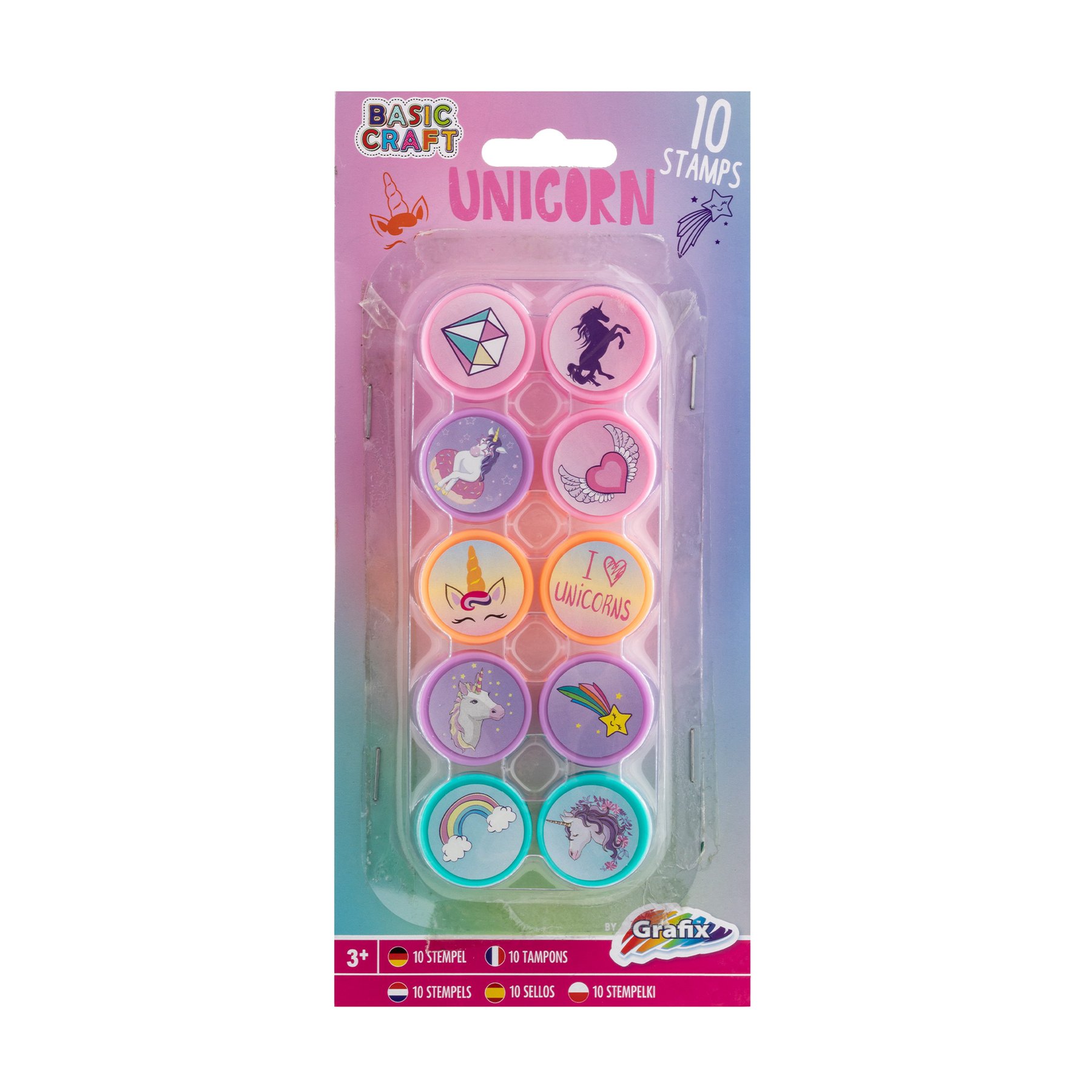 Moxy Stamps, 10 pieces, assorted