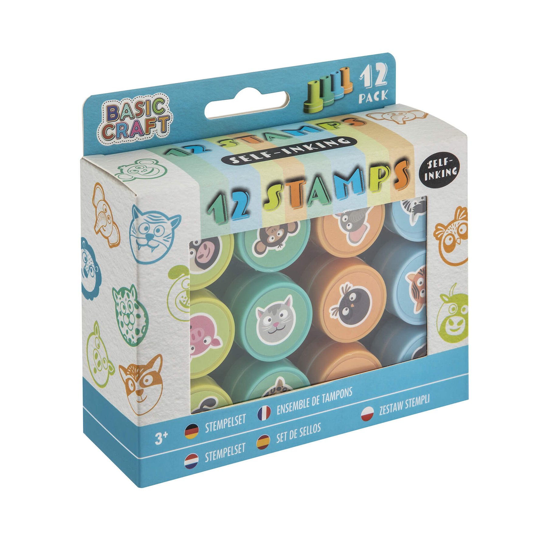 Moxy Stamp Set, 12 pcs, Blue