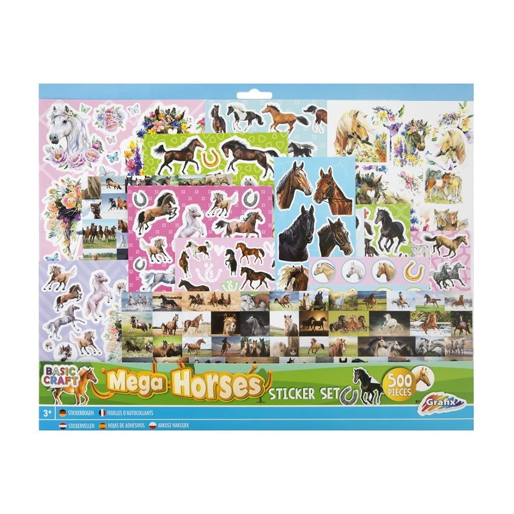Moxy Sticker set Horses, 500 pieces