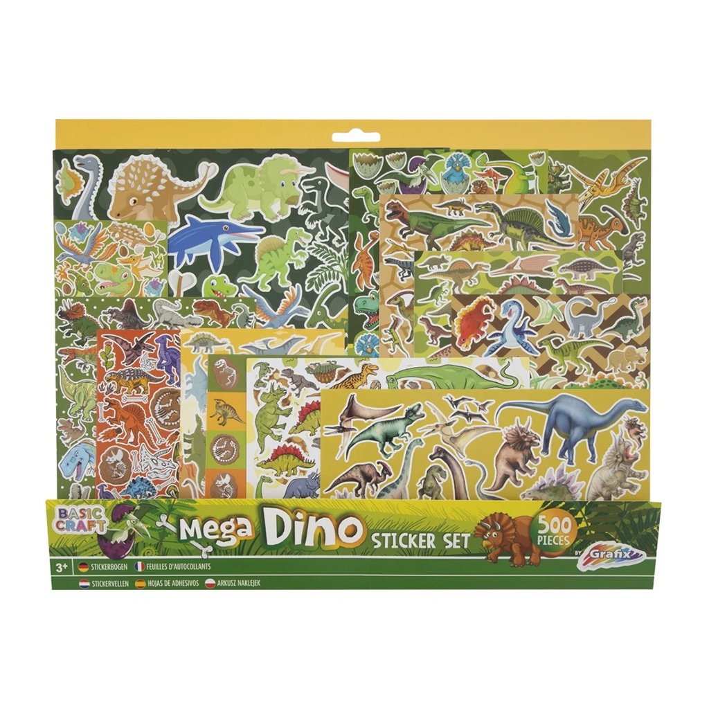 Moxy Sticker Set Dinosaur, 500 pieces