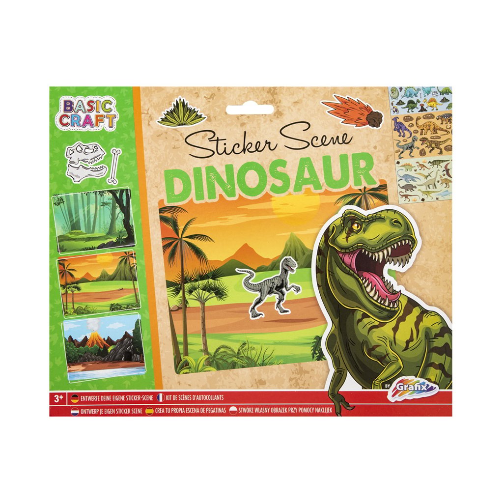 Moxy Stickers Dinosaur, 3 Landscapes, 27 x 21 cm