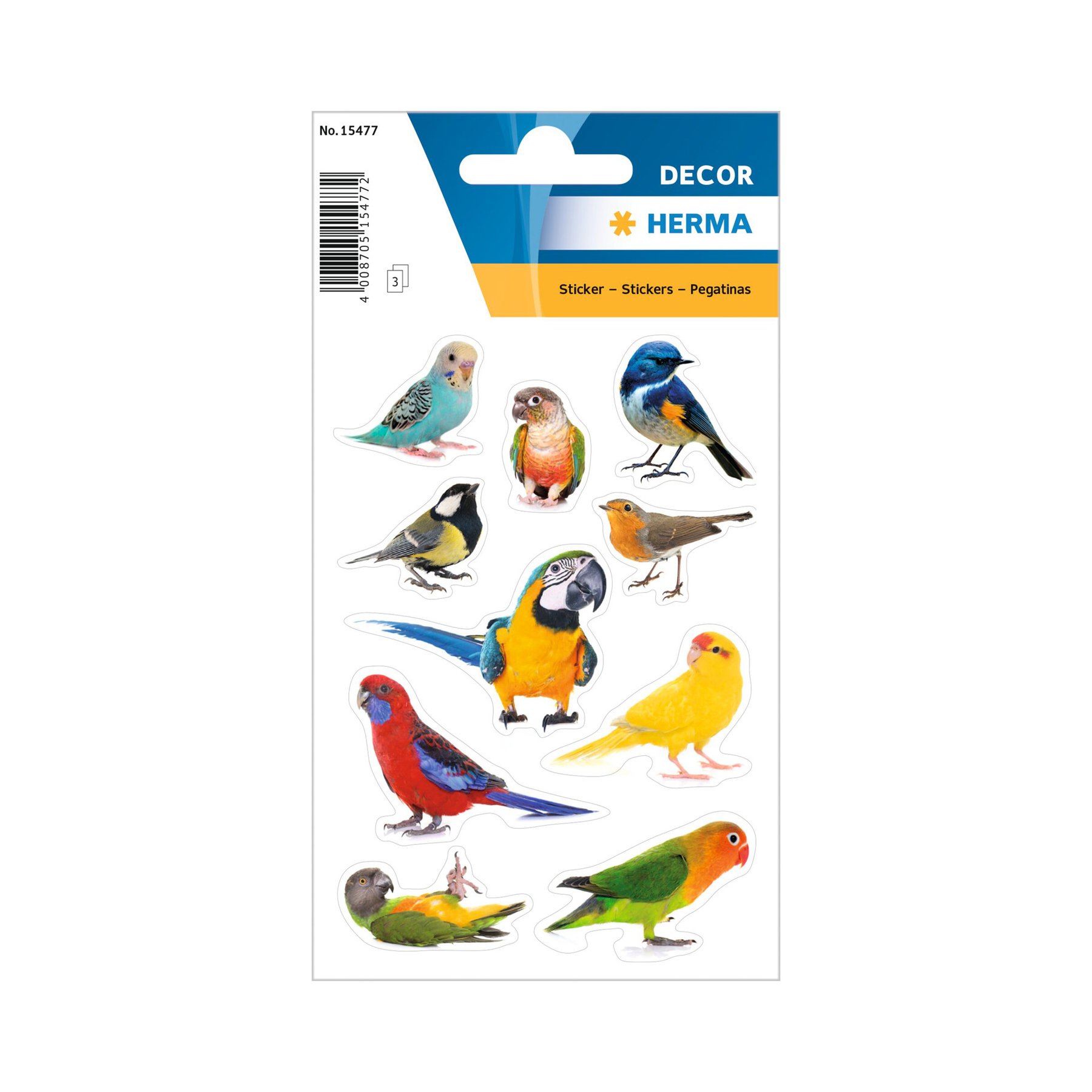 Herma Self-Adhesive Labels Birds, 3 sheets