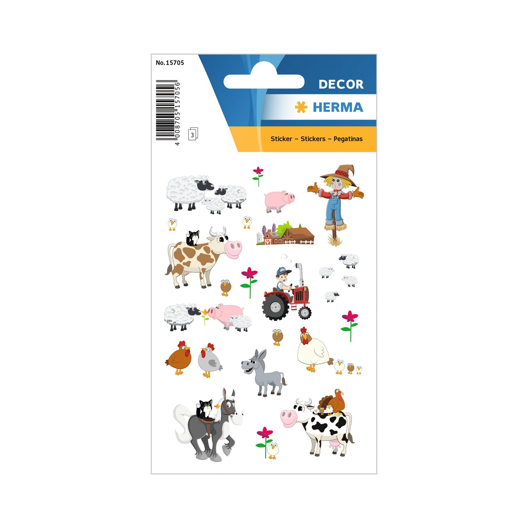 Herma Self-Adhesive Labels Farm, 3 Sheets