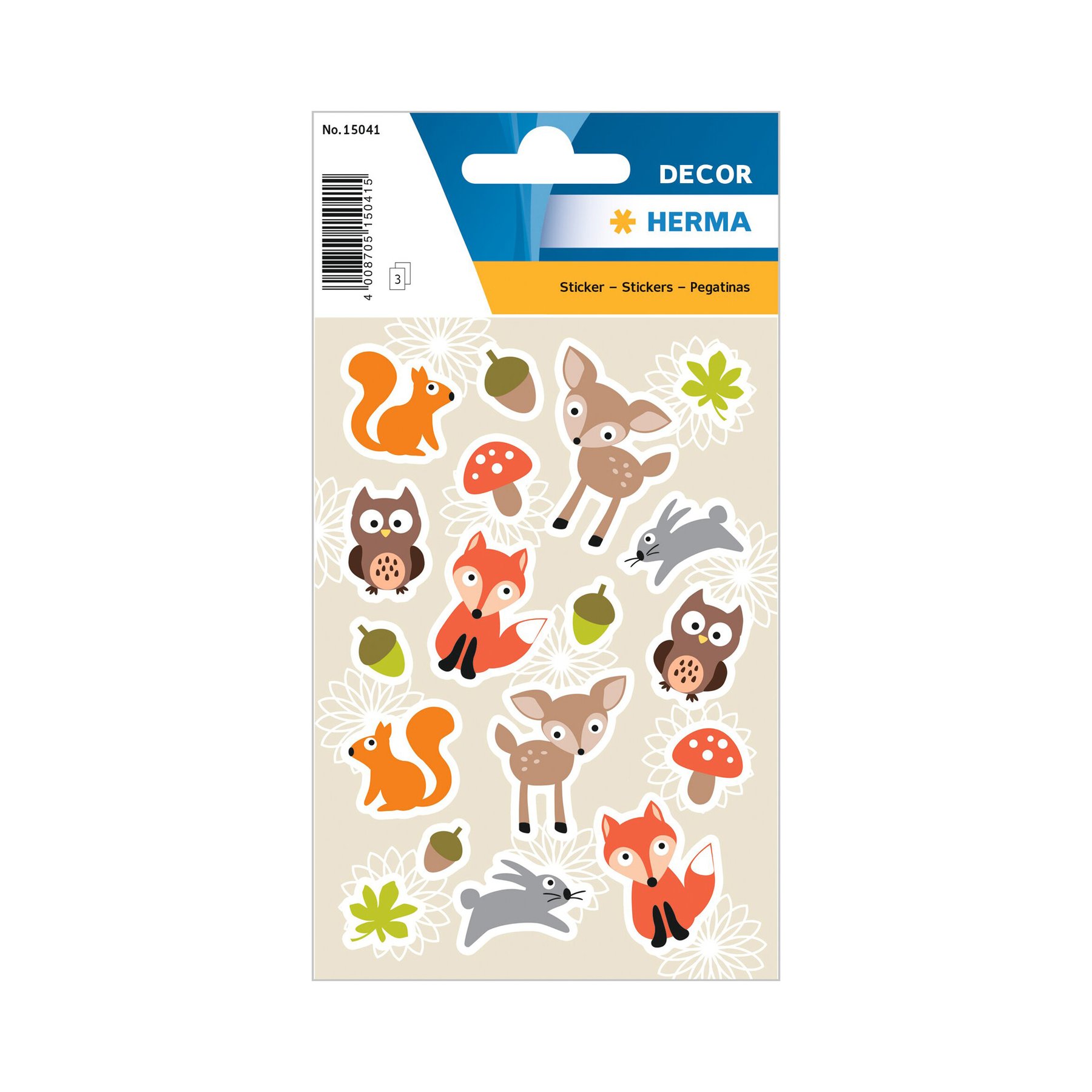 Herma Self-Adhesive Labels Forest Corner, 3 sheets