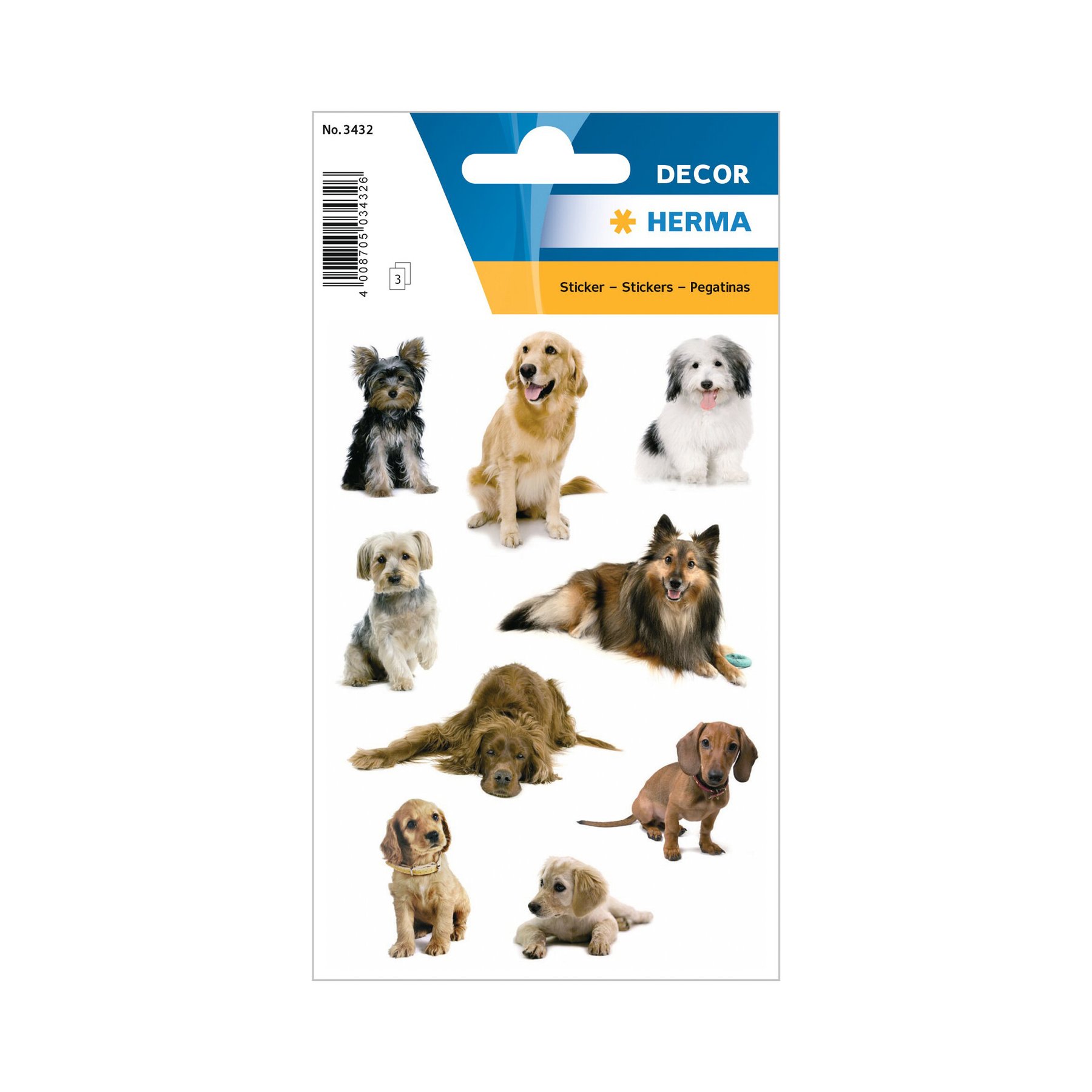 Herma Self-adhesive labels Dogs, 3 sheets